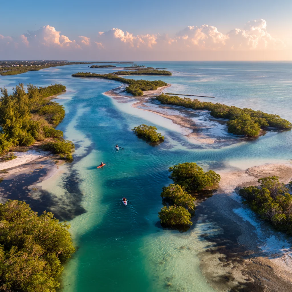 Beautiful Gulf Coast waters from above