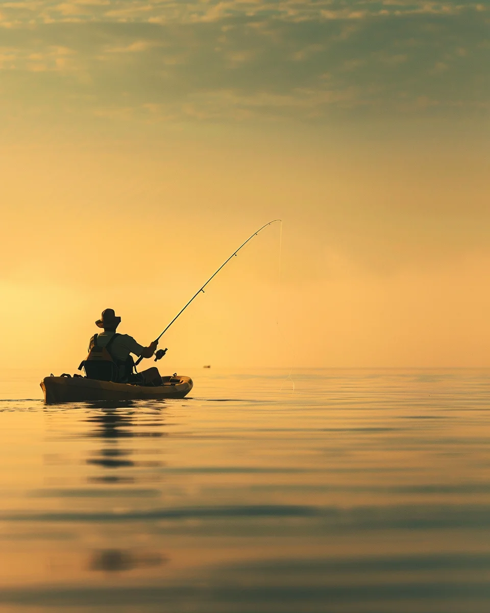 Fishing kayak setup